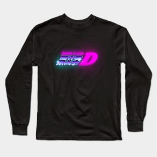 Initial D 80s retro logo Long Sleeve T-Shirt